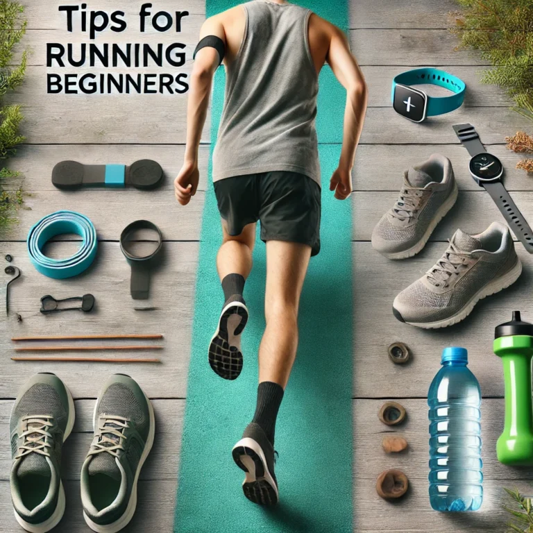 Tips for running beginners on a natural running path with gear.